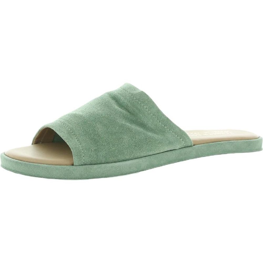 Kenneth Cole New York Womens Leighten Sandal Green Flat Sandals Shoes